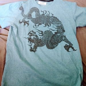Leo Kids Blue Dragon Boys Shortsleeve T-shirt